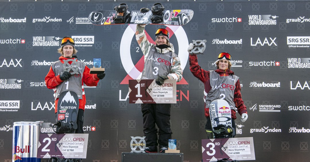 Sébastien Toutant sur le podium