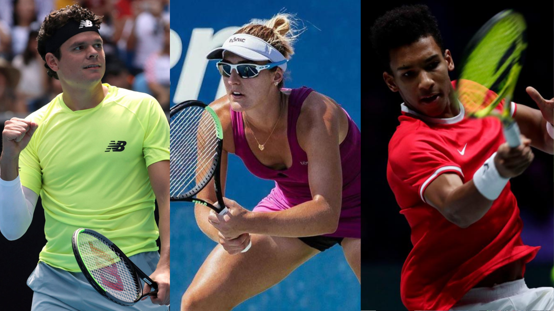 Milos Raonic, Gaby Dabrowski et Felix Auger-Aliassime