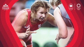 Erica Wiebe fait la lutte