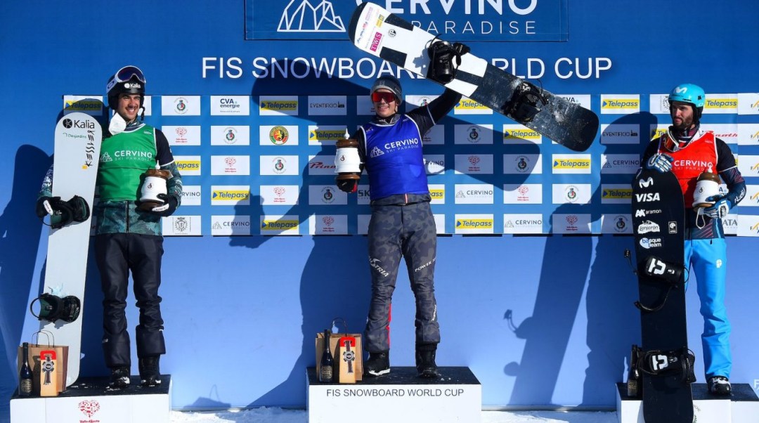 Podium de la Coupe du monde de snowboard cross