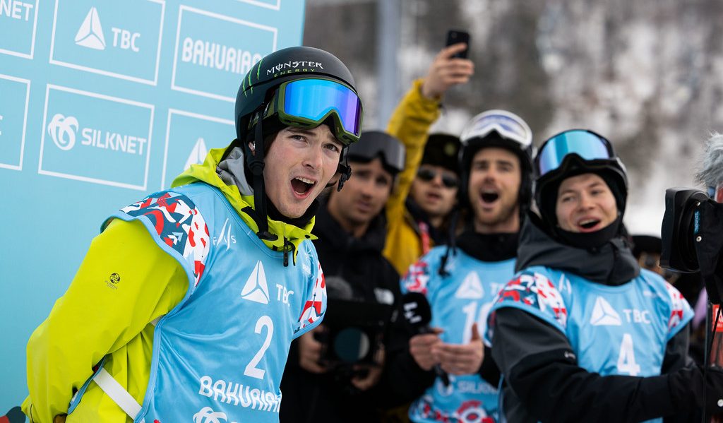 Brendan Mackay au bas de la piste.