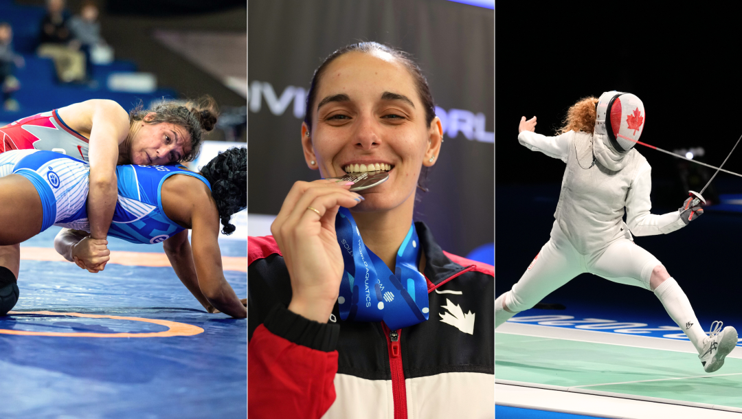 Montage de photo d'Ana Godinez Gonzalez, Pamela Ware et Eleanor Harvey.