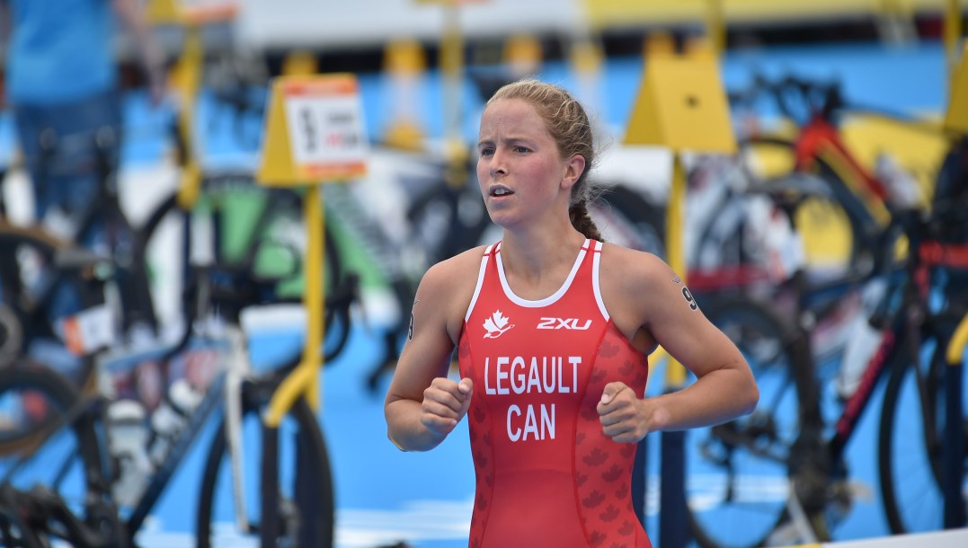 Emy Legault à la course.