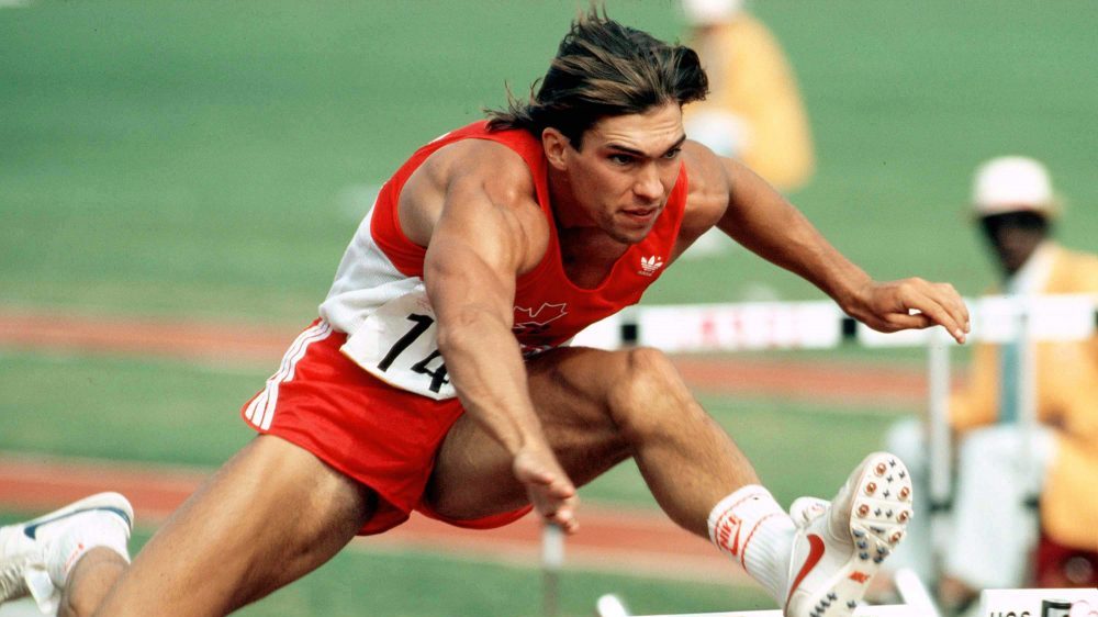 Dave Steen competing in jurdles