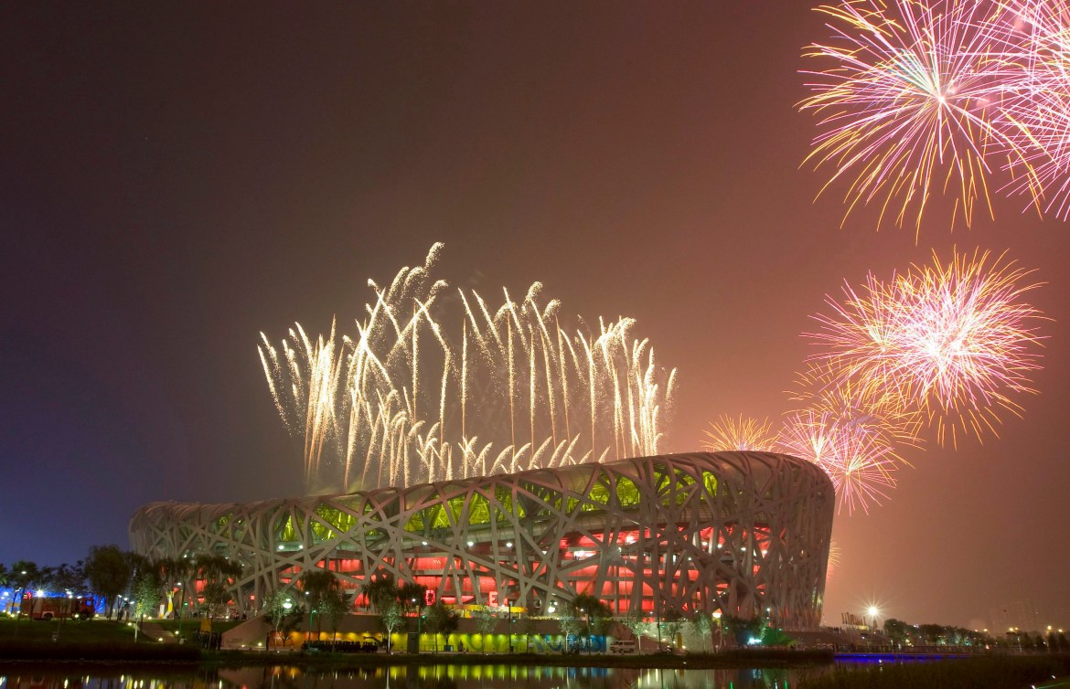 Beijing Olympics 2008 view of stadium