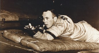 Gerald Oullette competing in shooting