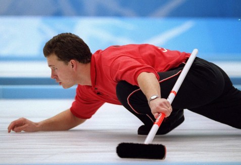 Canada's Collin Mitchell in action at the 1998 Nagano Winter Olympics. (CP PHOTO/COC)