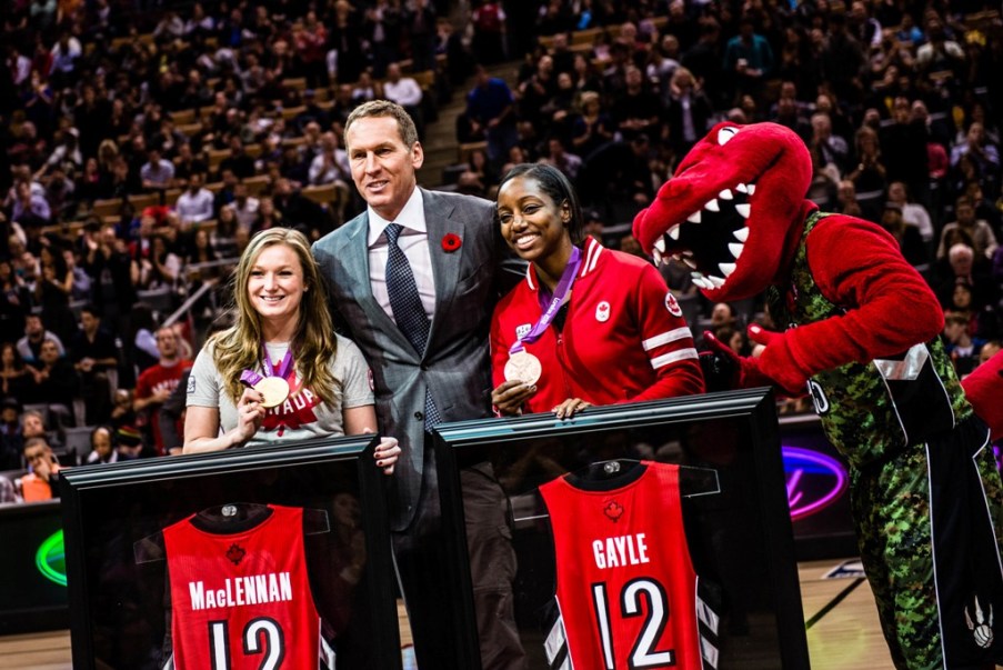 Rosie MacLennan, Bryan Colangelo & Robyn Gayle COC photo: Winston Chow