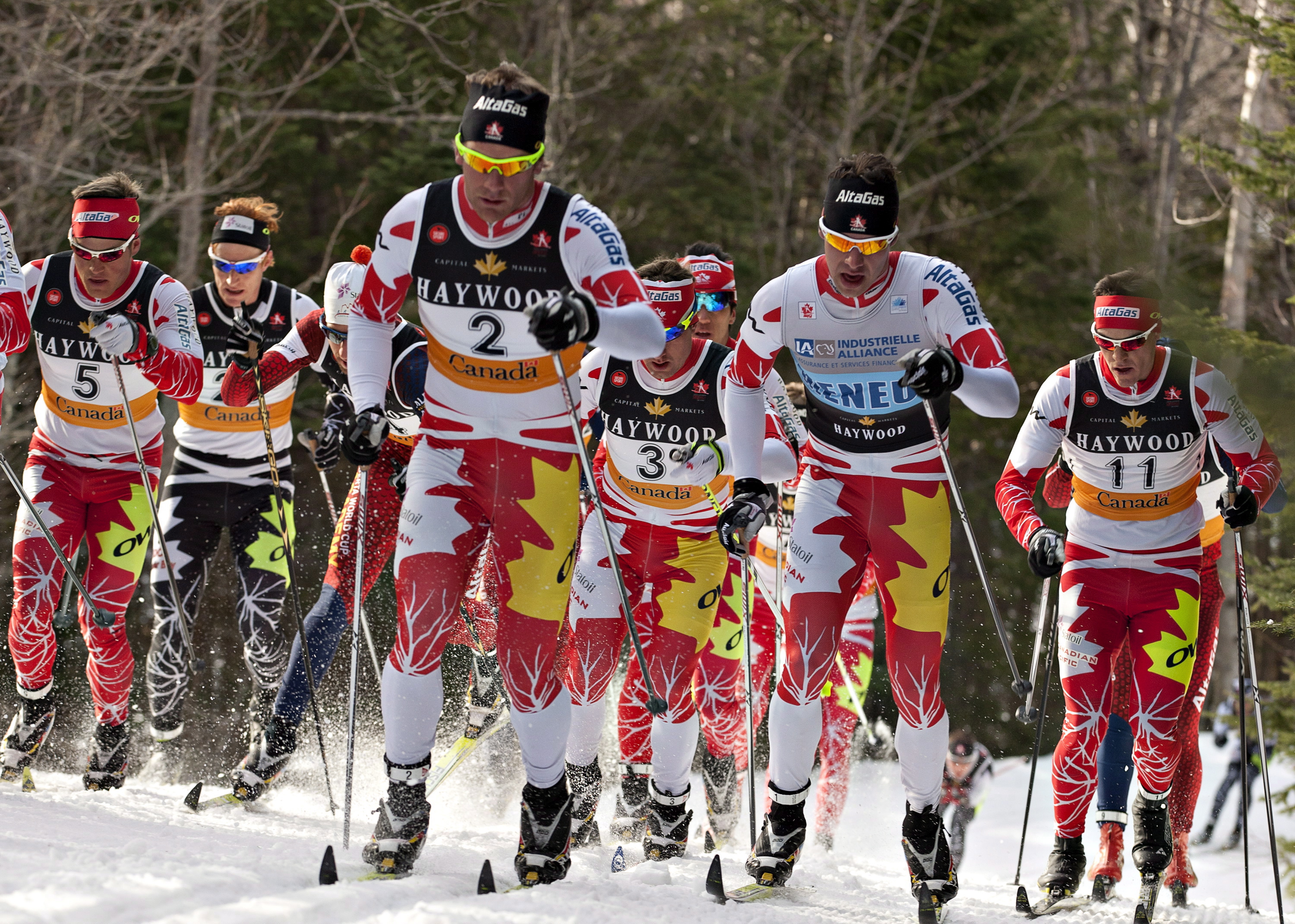 Racing in St-Fereol-les-Neiges, QC (Photo: CP)