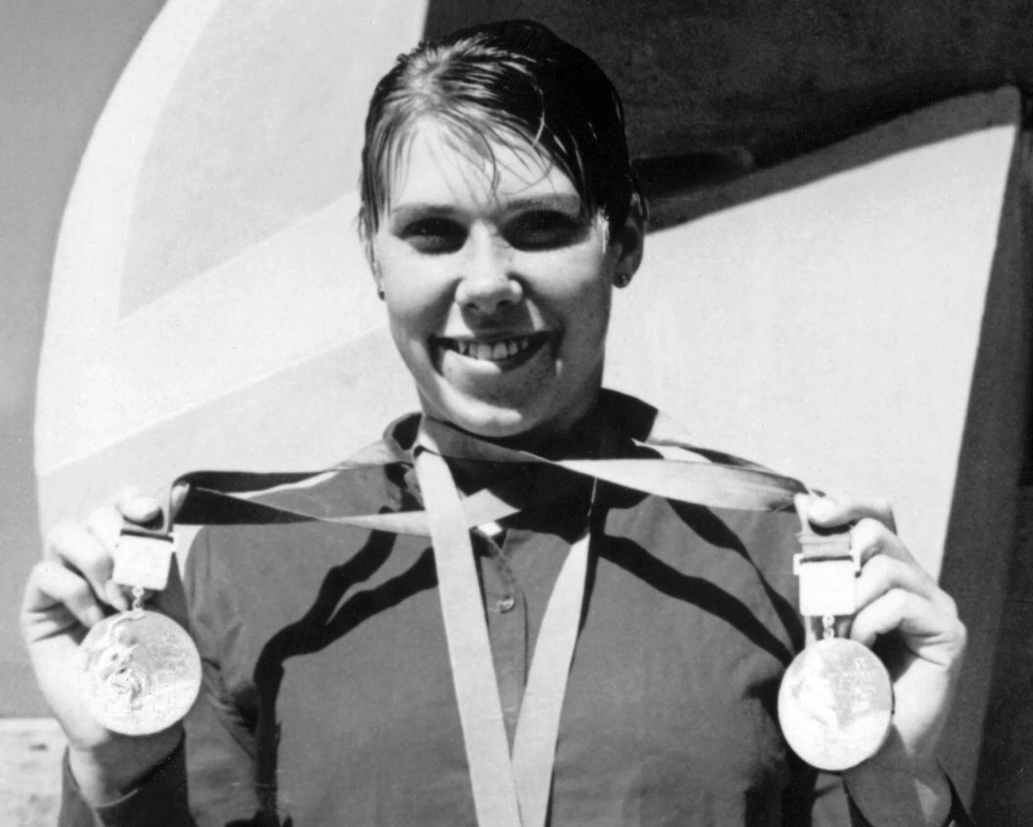 Elaine Tanner, winner of three swimming medals at the 1968 Olympic Games in Mexico City. (CP PHOTO/COC)