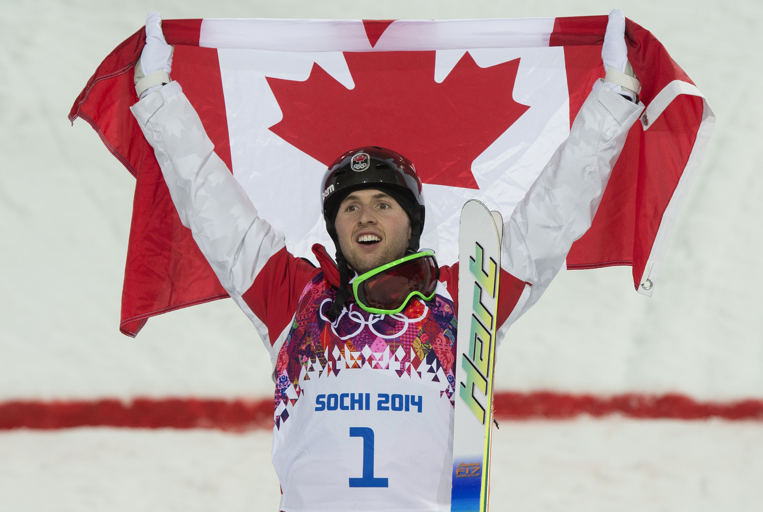 Bilodeau on the podium
