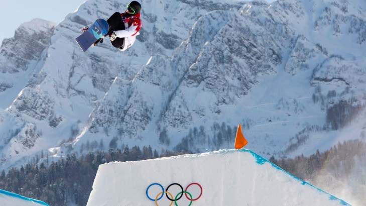Maxence Parrot competing at Sochi 2014 (Photo: CP)