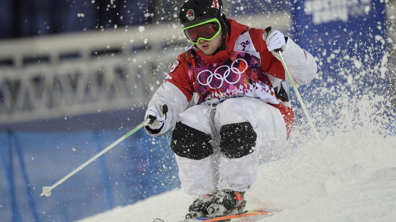 Alex Bilodeau skiing moguls 