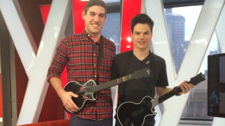 Mikaël chooses Guitar Hero over shopping spree for his eTalk segment. Wise.