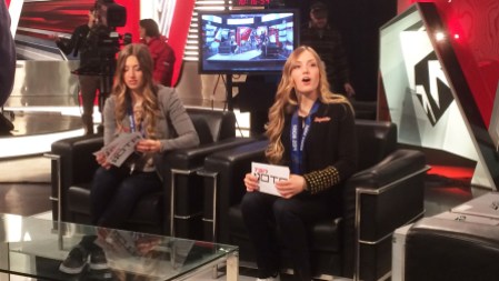 Chloé (left) and Justine prior to start of OTR.