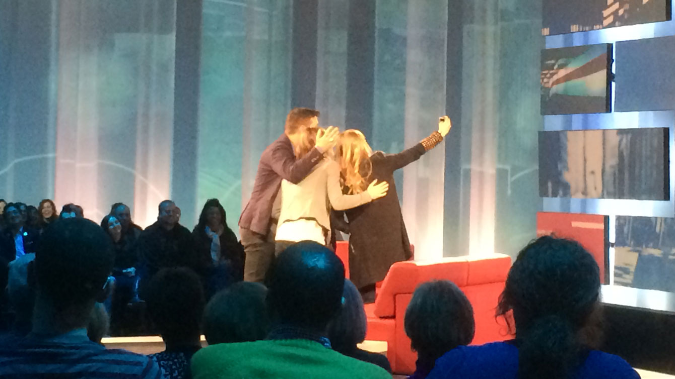 The mandatory selfie with Strombo.