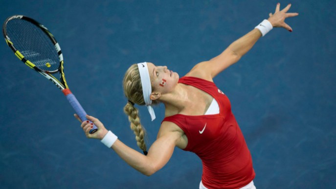 Eugenie Bouchard Eugenie Bouchard helped Canada to the Fed Cup World Group elite eight for the first time.