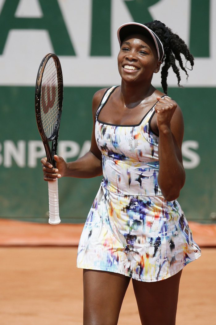 Venus Williams, 2014 French Open. Photo: Getty