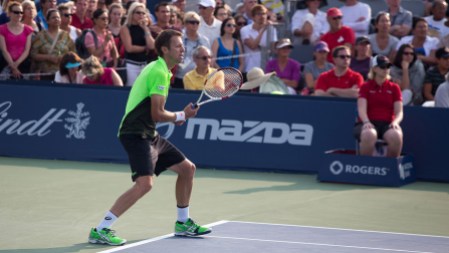 Daniel Nestor - Rogers Cup 2014 Nestor and Zimonjic will next face French duo Benneteau and Roger-Vasselin in the quarterfinals (photo: William Loo)