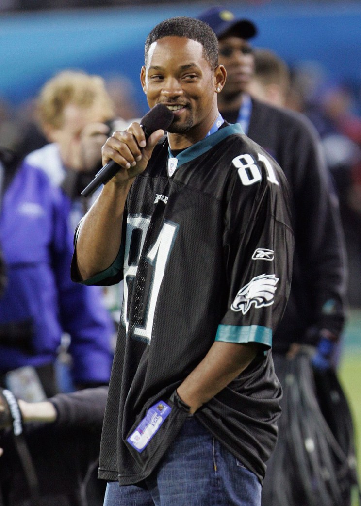 Will Smith supporting his Eagles before Super Bowl XXXIX. Photo: CP