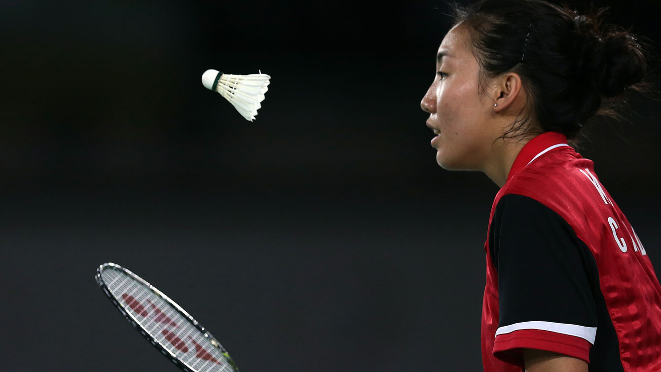 London 2012 Olympian Michelle Li bagged a badminton gold in Glasgow.
