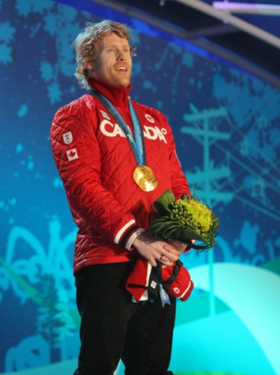 dcs101 Jon Montgomery on Olympic podium