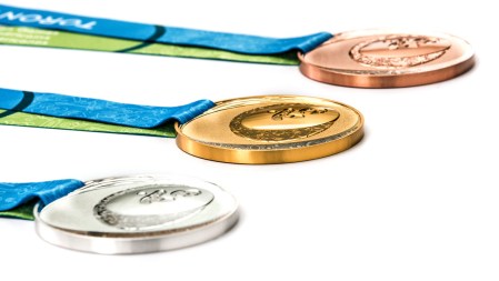 Toronto 2015 Pan Am Games medals.