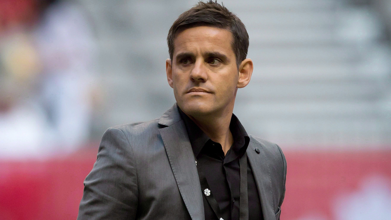 John Herdman during a Canada-Germany match on June 18, 2014 in Vancouver, BC. 