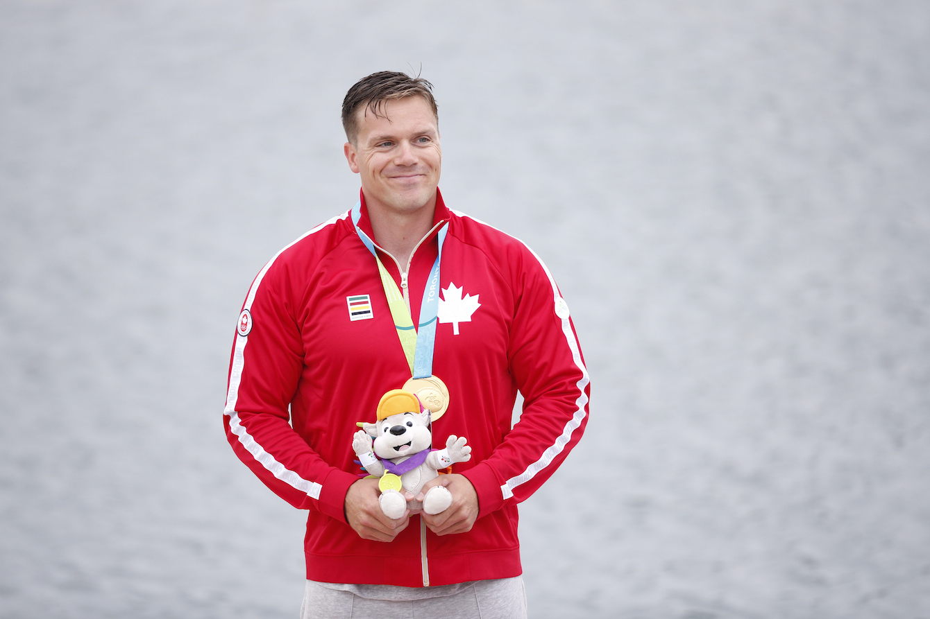 Mark De Jonge won Canada's first gold medal of day four (July 14). 