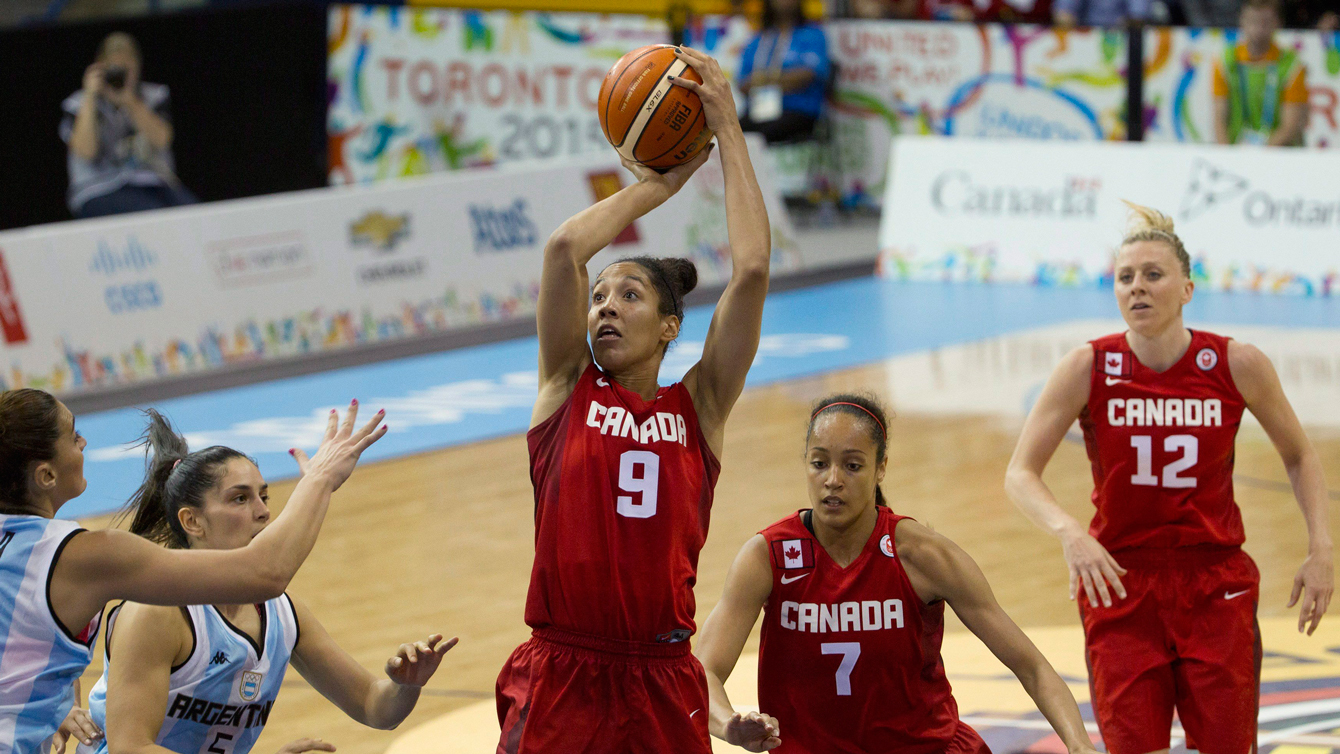 Miranda Ayim takes a shot