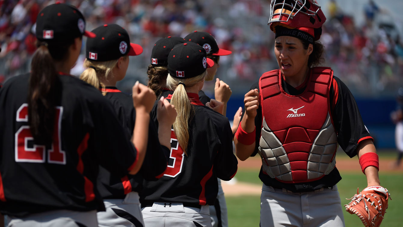 The Canadian women's baseball team won TO2015 silver on Day 16.