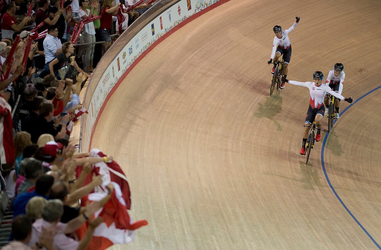 Track yclists dominated the Milton Velodrome - their new home and a TO2015 legacy venue - winning six of 10 races, medalling in nine at the Pan Am Games. 