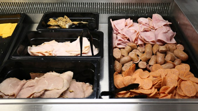 Pan Am Athletes' Village food hall Cold cuts at the Niagara Farmer's Market station (photo: Alexa Fernando)