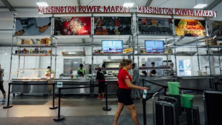 Pan Am Athletes' Village food hall Kensington market station (photo: Alexa Fernando)