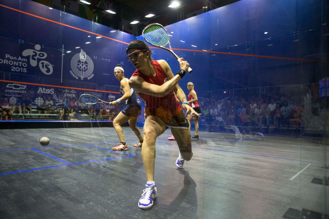 The doubles team of Samantha Cornett and Nikole Todd took silver in women's doubles squash.