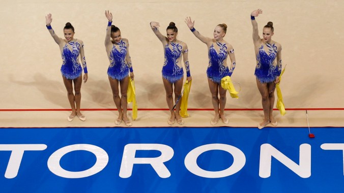 Canada earned a bronze medal in the Rythmic Gymnastics Ribbon event at the Pan Am Games.