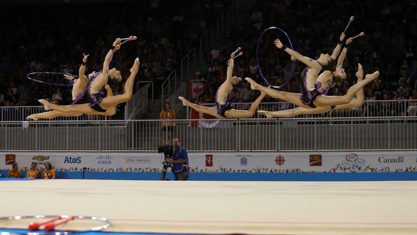 Team Canada in group rhythmic gymnastics