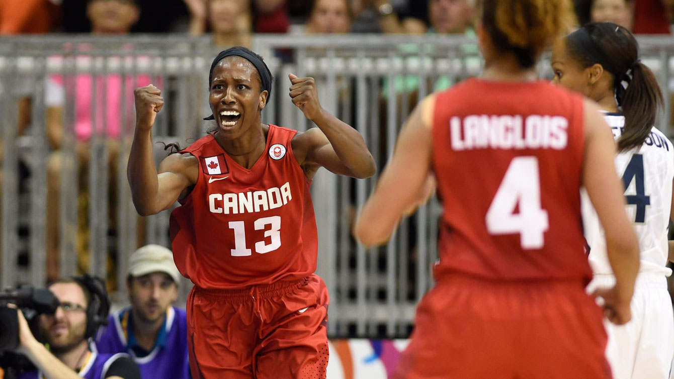 Tamara Tatham helped Canada defeat the USA for women's basketball gold.