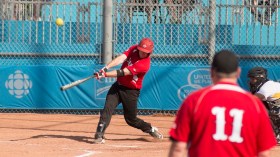 Ian Fehrman had three at bats against the Venezuela