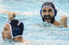 George Torakis celebrates