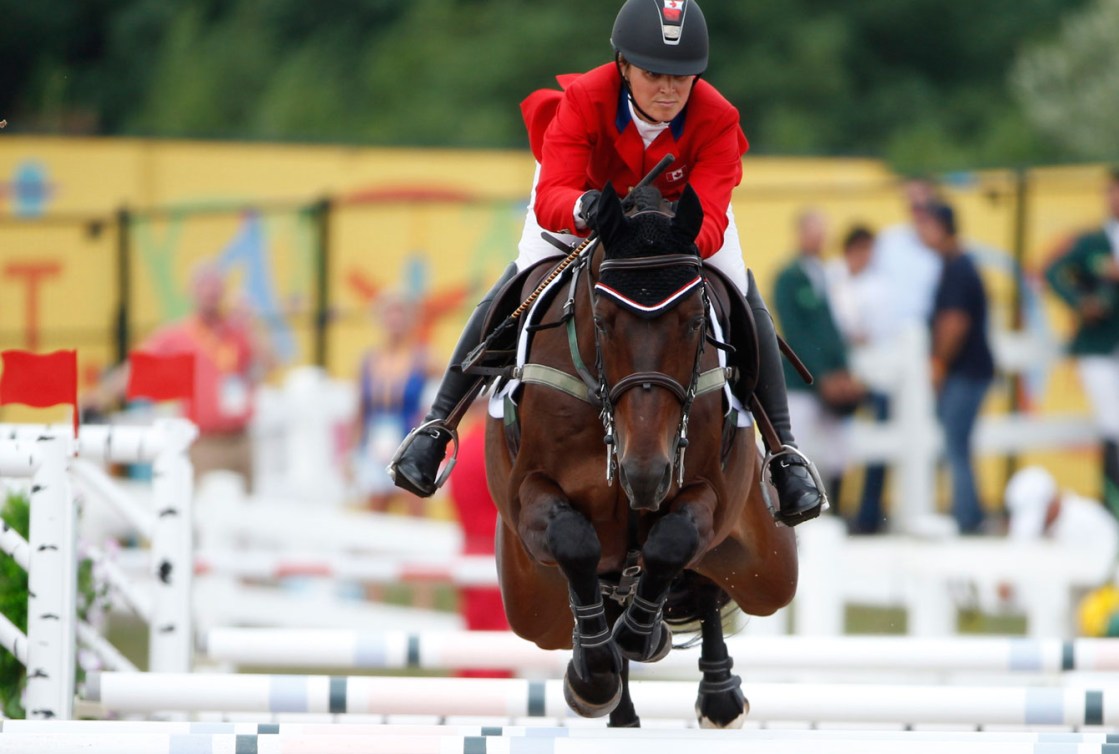 Jessica Phoenix rode her horse Pavarotti to an eventing silver medal. (Photo: David Jackson)