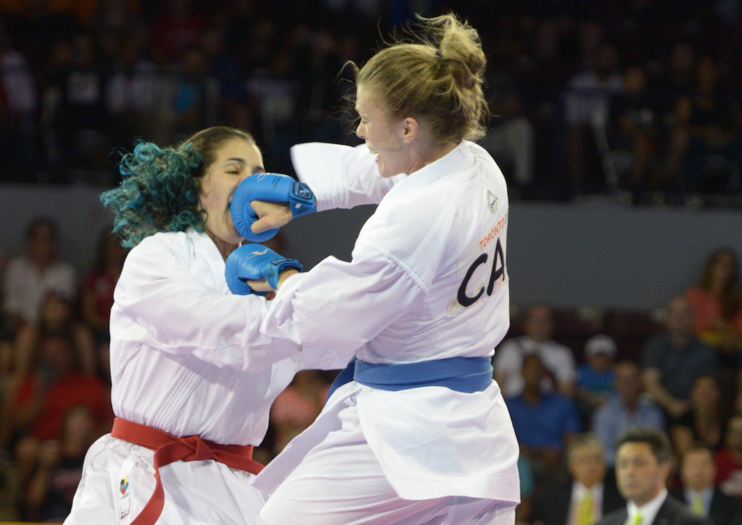 Kate Campbell competing