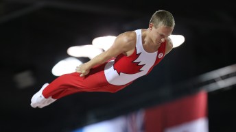 Team Canada - Keegan Soehn takes flight in men's individual trampoline at TO2015