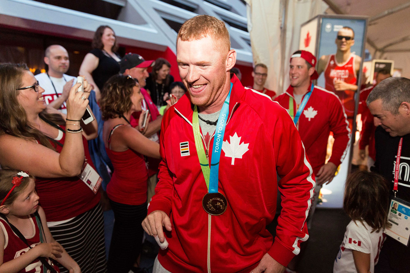 Medal celebrations at Canada House.