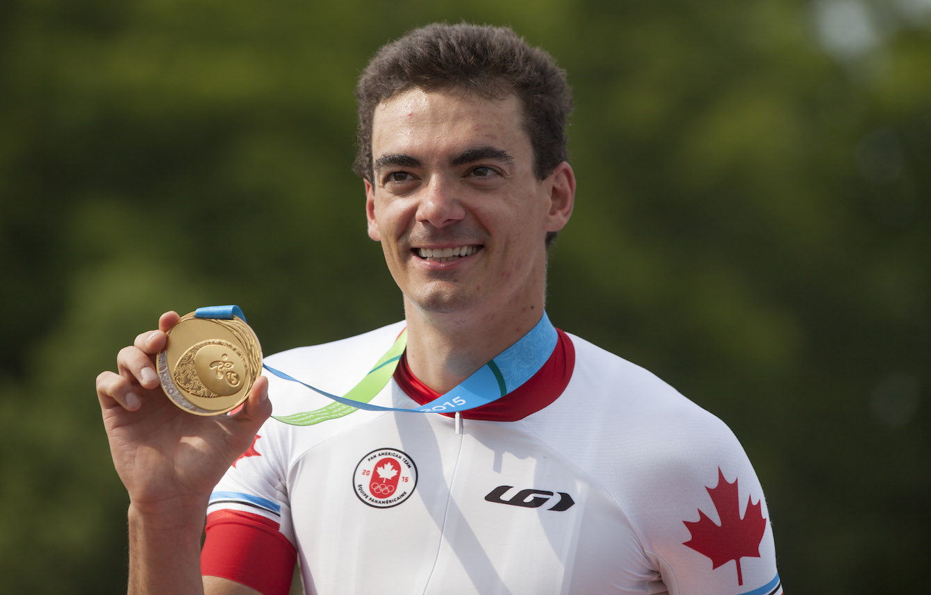Raphaël Gagné with his medal