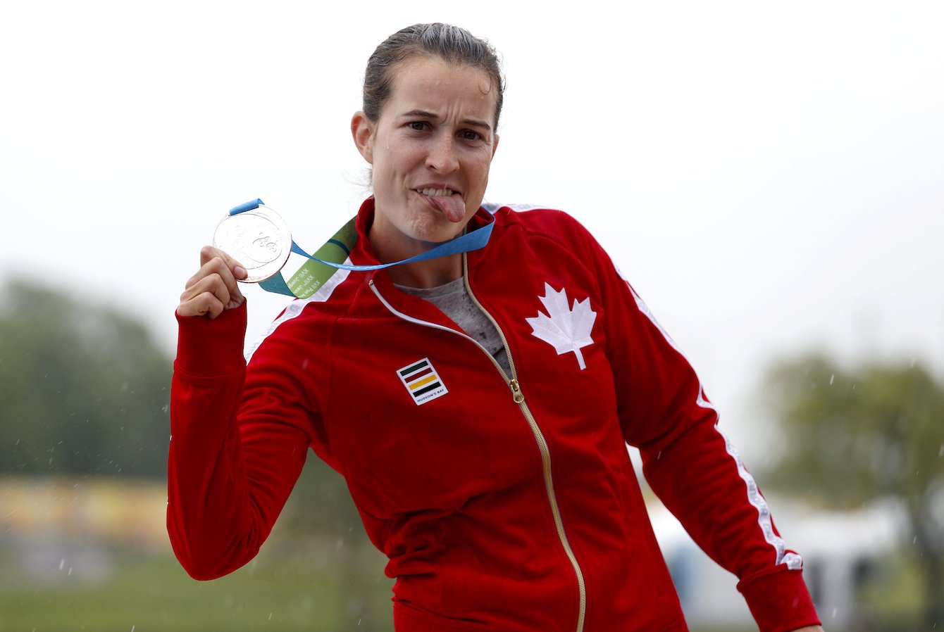 Canada's Michelle Russell won a silver medal