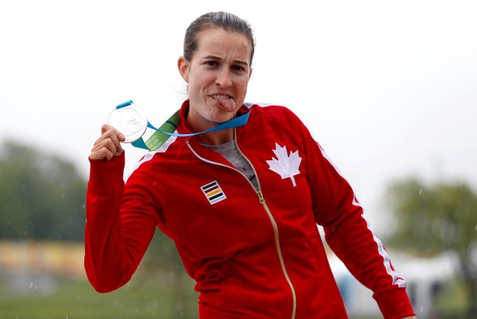 Canada's Michelle Russell won a silver medal