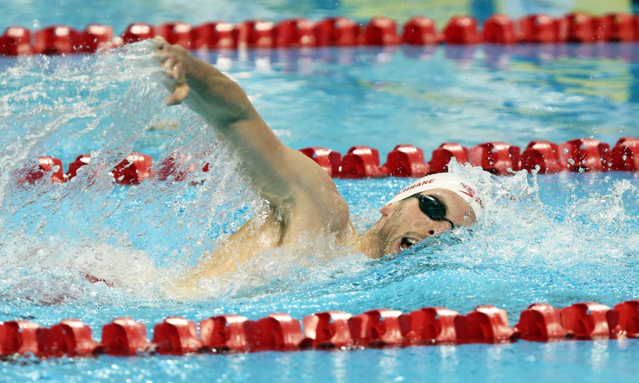 Ryan Cochrane swam to gold in the men's 400m freestyle. (Photo: Scott Grant)