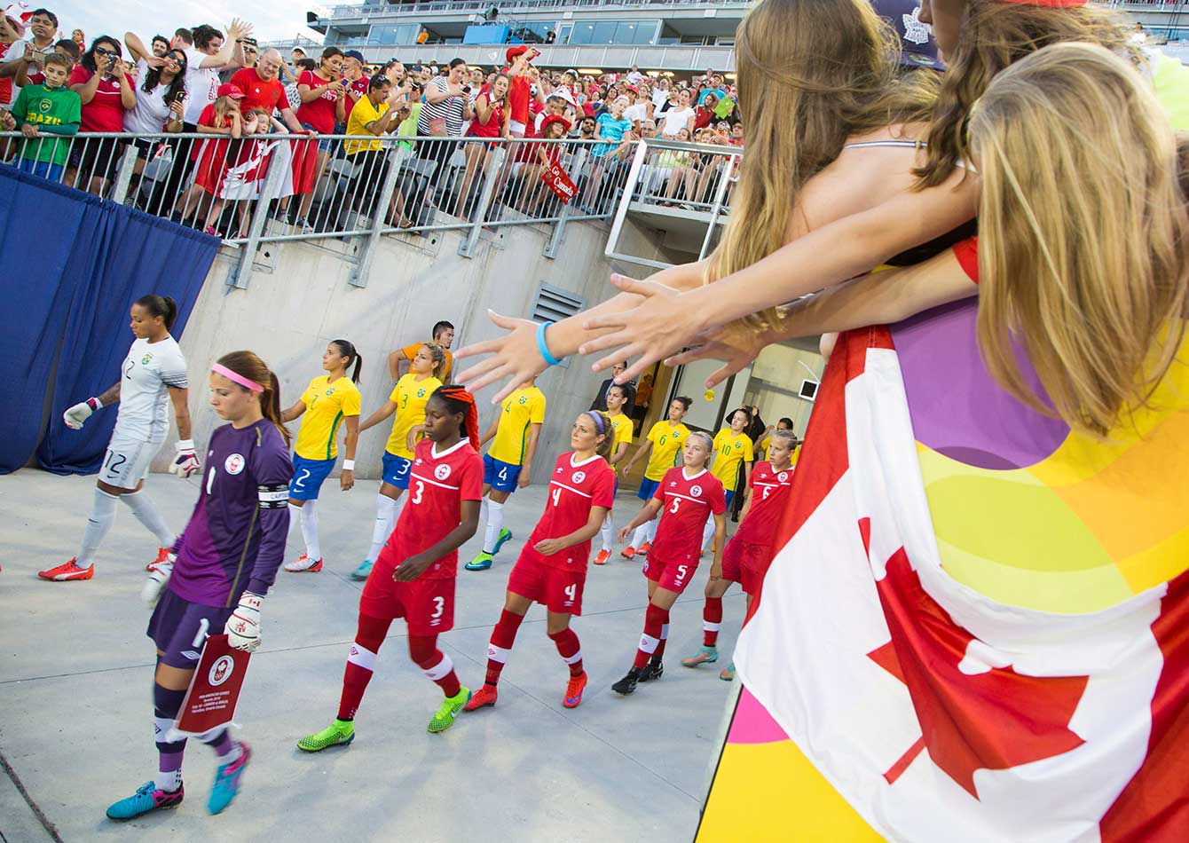 Women's soccer team TO2015 Pan Am Games