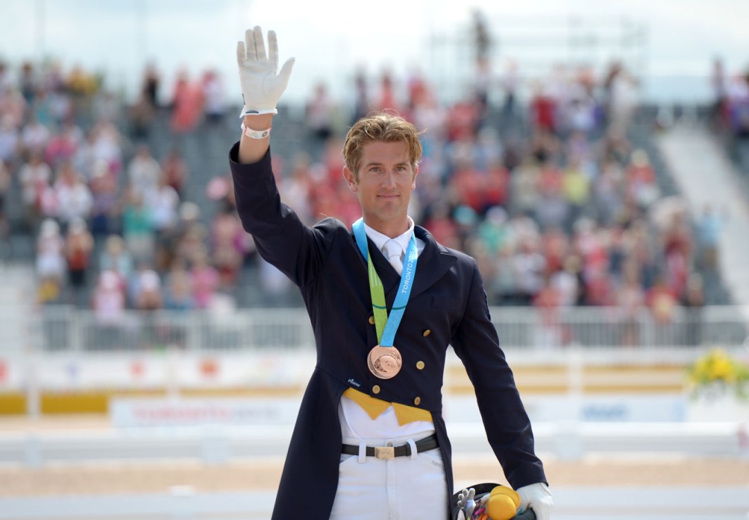 Chris von Martels rode his horse Zilverstar to a bronze in individual dressage. (Photo: Chris von Martels)